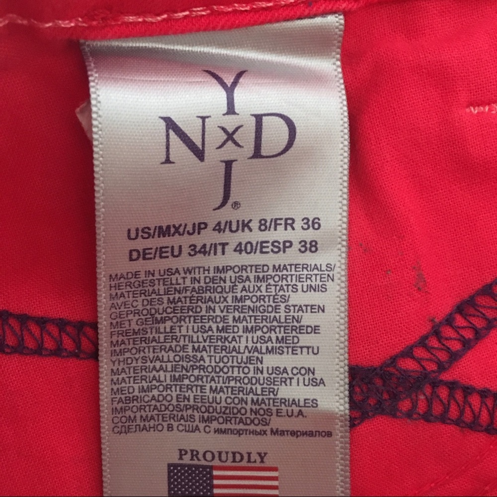NYDJ Red Clarissa Ankle Jeans - Picture 9 of 9